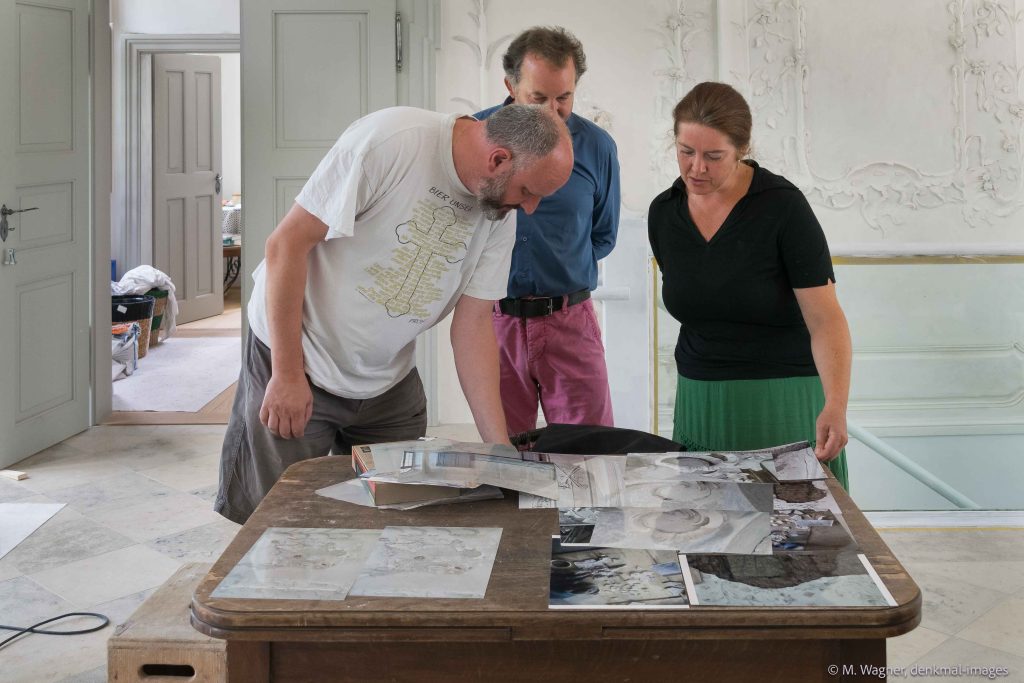 Bauherr und Restaurator bei Planstudie im Aufsesshoeflein in Bamberg - Denkmalfotografie